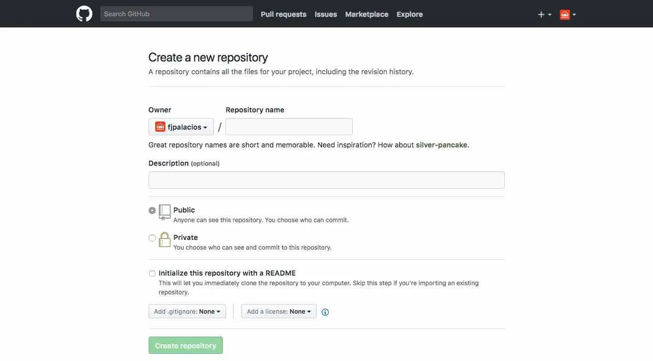 Creating repository on GitHub